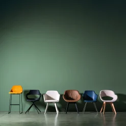 Real Piel Chairs<Giox F50 Blue Leather Chair