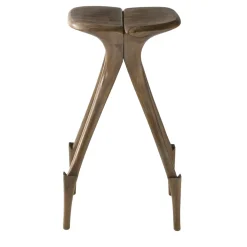 Fratelli Boffi Outdoor Chairs & Stools<Giraffa Bar Stool in Walnut By Nigel Coates