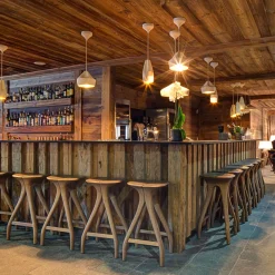 Fratelli Boffi Outdoor Chairs & Stools<Giraffa Bar Stool in Walnut By Nigel Coates