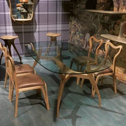 Fratelli Boffi Outdoor Chairs & Stools<Giraffa Bar Stool in Walnut By Nigel Coates