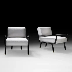 Black Tie Lounge Chairs<GIRO' Moka Ash Wood Lounge Chair