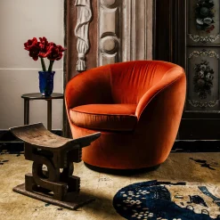 Black Tie Armchairs<Giulia Swivel Armchair