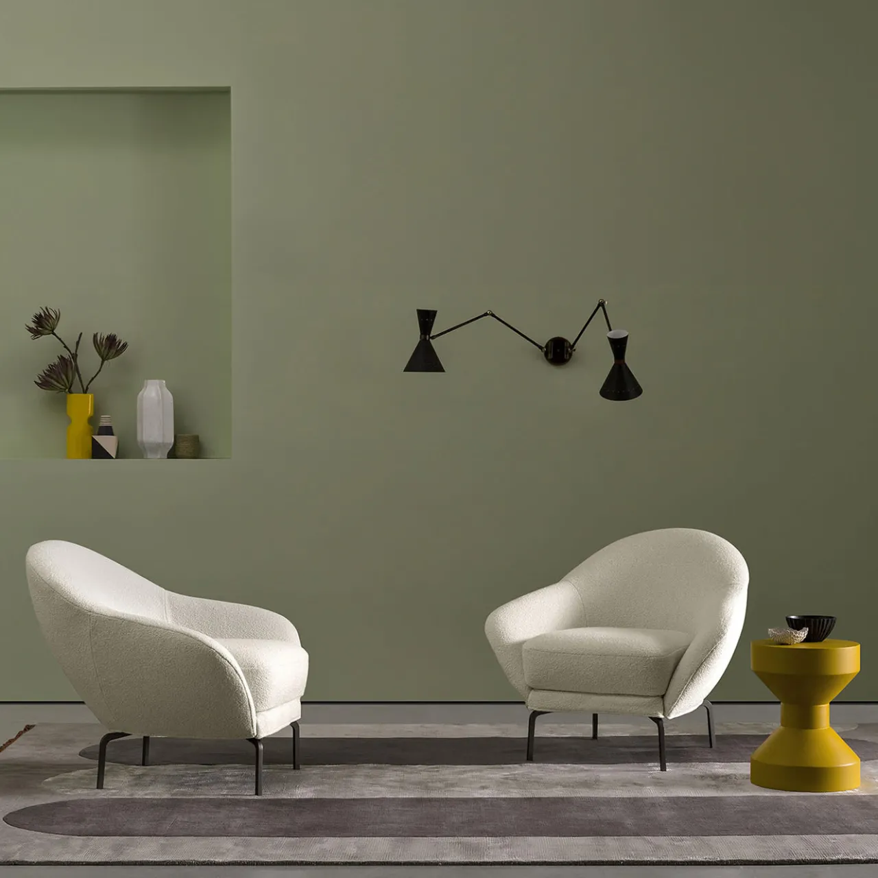 Bodema Armchairs<Giulia White Armchair by Giuseppe Manzoni