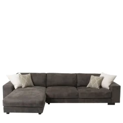 Mantellassi 1926 Sofas<Glam brown leather sofa with chaise longue
