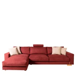 Mantellassi 1926 Sofas<Glam red sofa with chaise longue