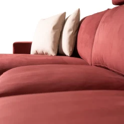 Mantellassi 1926 Sofas<Glam red sofa with chaise longue