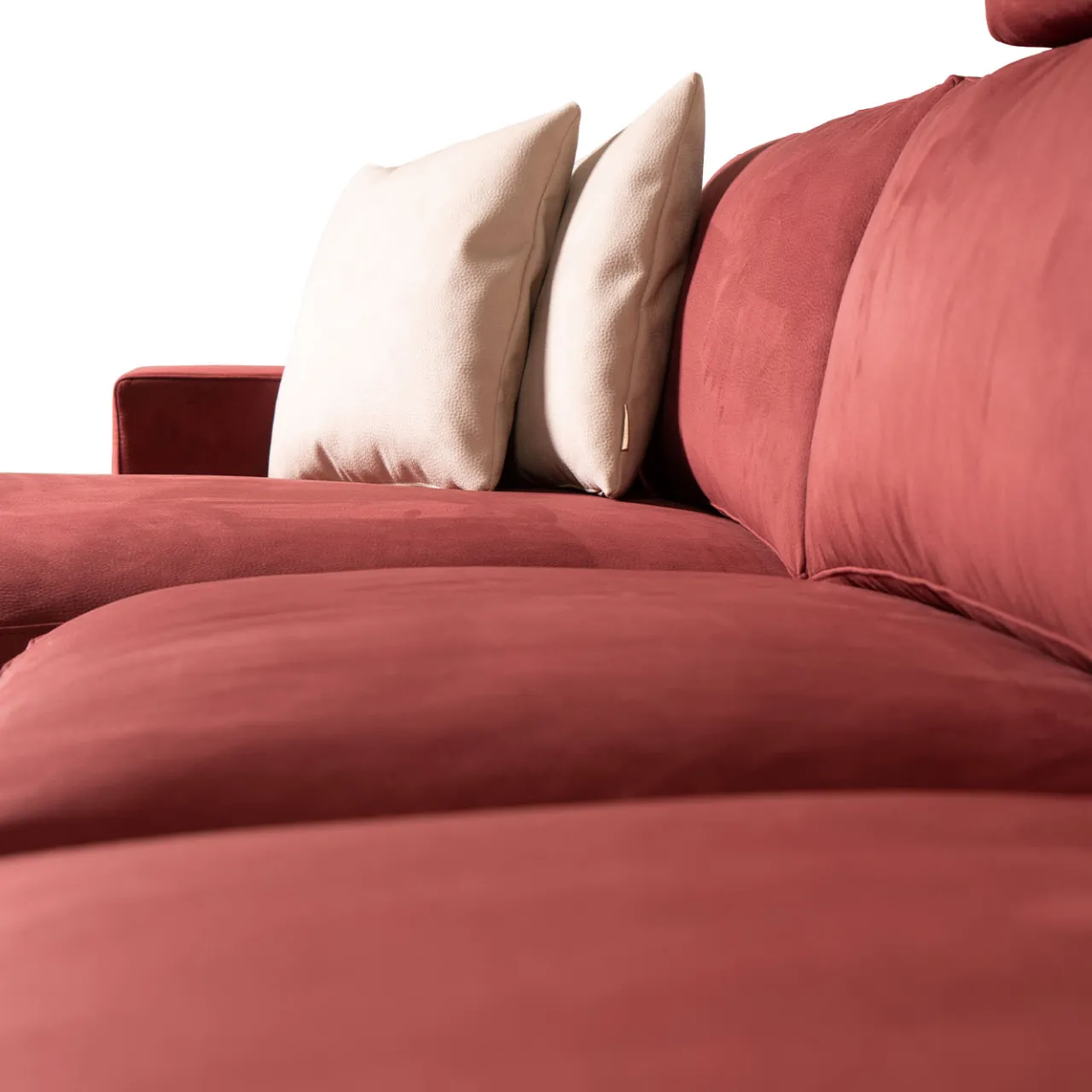Mantellassi 1926 Sofas<Glam red sofa with chaise longue