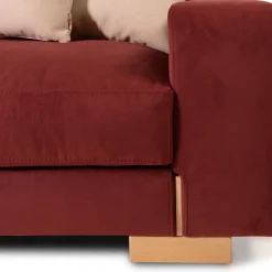 Mantellassi 1926 Sofas<Glam red sofa with chaise longue