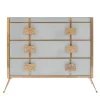 Matlight Milano Dressers<Glass and Satin Brass Dresser