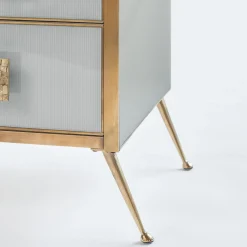 Matlight Milano Dressers<Glass and Satin Brass Dresser