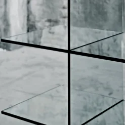 Glas Italia Bookcases<Glass Shelves #1 (1976) by Shiro Kuramata