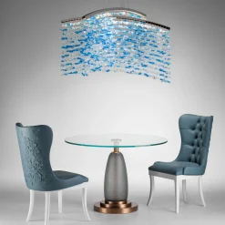 Ros Italia Interiors Dining Tables<Glass Table with Circular Glass Top