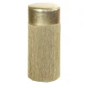 Lorenza Bozzoli Couture Bar Stools<Gleaming Gold Metallic Leather Bar Stool By Lorenza Bozzoli