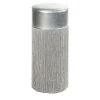Lorenza Bozzoli Couture Bar Stools<Gleaming Silver Metallic Leather Bar Stool By Lorenza Bozzoli