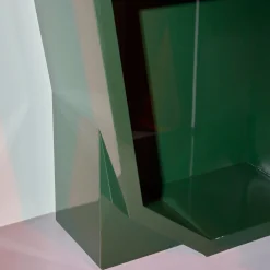 Exto Cabinets<Glossy Lacquered Green Storage Cabinet