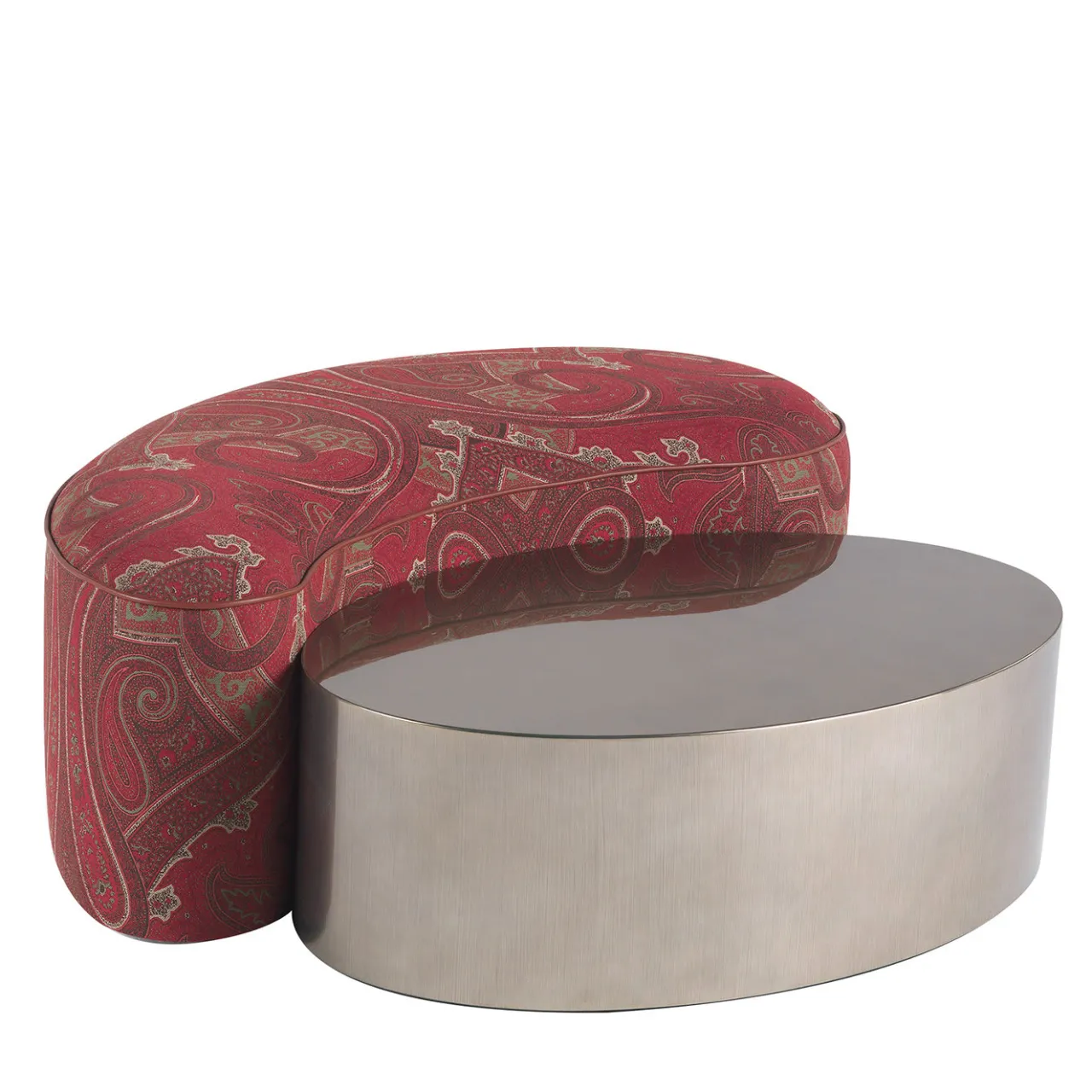 ETRO Home Interiors Ottomans & Poufs<Goa Set of Pouf and Low Table #1