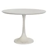 Extroverso Dining Tables<Goatskin Flute Round White Pedestal Table