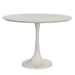 Extroverso Dining Tables<Goatskin Flute Round White Pedestal Table