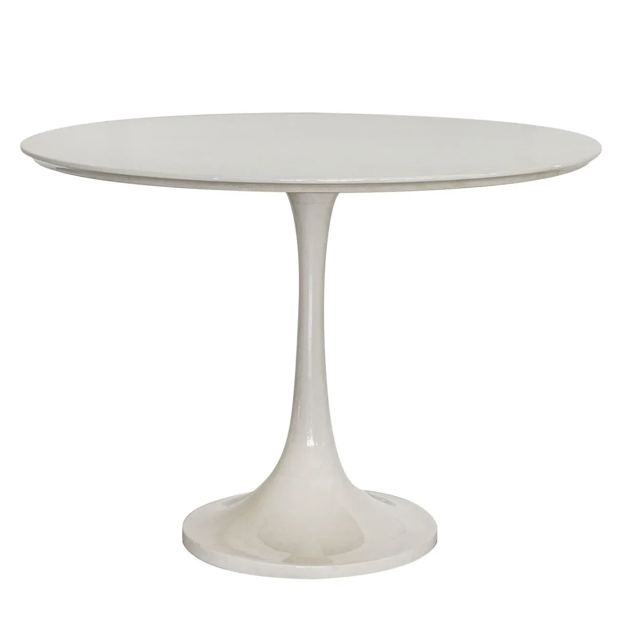 Extroverso Dining Tables<Goatskin Flute Round White Pedestal Table