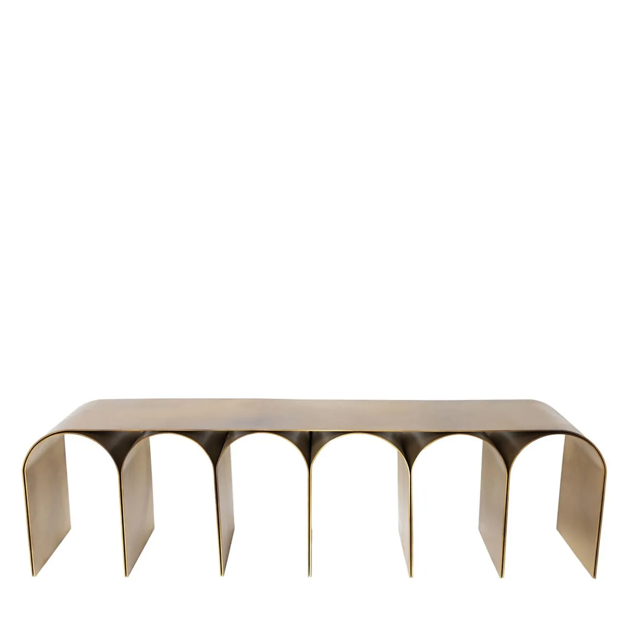 Pietro Franceschini Benches<Gold Arch Bronze Steel Bench