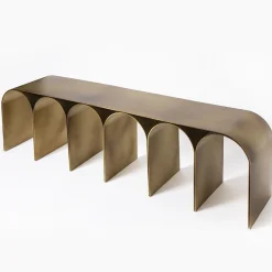 Pietro Franceschini Benches<Gold Arch Bronze Steel Bench