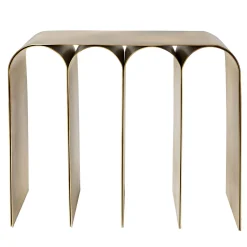 Pietro Franceschini Consoles<Gold Arch Bronze Steel Console