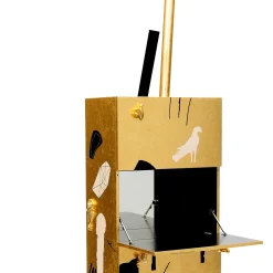 Cleto Munari Bar Cabinets<Gold Cabinet Bar by Mimmo Paladino