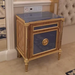 S&L Interni Nightstands<Gold Leaf Bedside Table