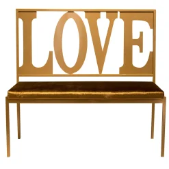 Giulia Ligresti Benches<Gold Love Bench
