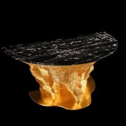 Officina Della Scala Consoles<Gold Moon Console by Giò Pozzi