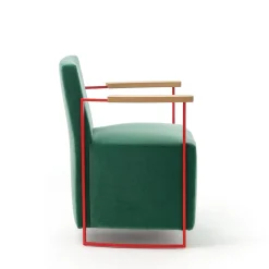 Epònimo Armchairs<Gotham Small Green Velvet Armchair