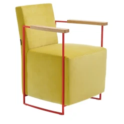 Epònimo Armchairs<Gotham Small Yellow Velvet Armchair