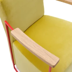 Epònimo Armchairs<Gotham Small Yellow Velvet Armchair