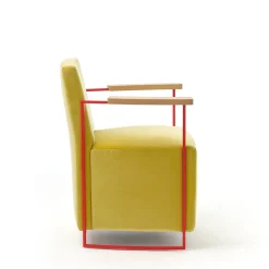 Epònimo Armchairs<Gotham Small Yellow Velvet Armchair