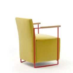 Epònimo Armchairs<Gotham Small Yellow Velvet Armchair