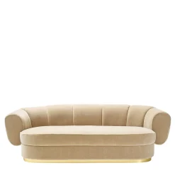 Marioni Sofas<Grace 4-Seater Beige Fabric Sofa by Studio 63