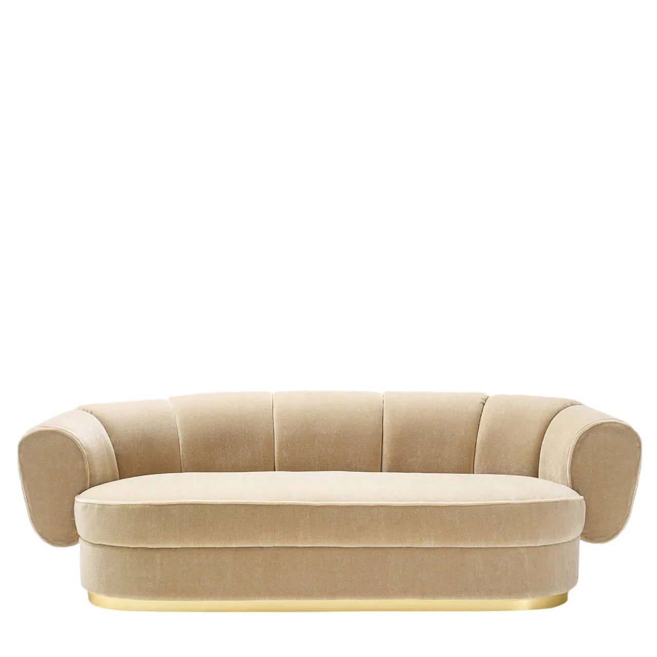 Marioni Sofas<Grace 4-Seater Beige Fabric Sofa by Studio 63
