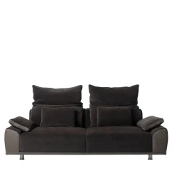 Mantellassi 1926 Sofas<Grand Tour Black Fabric & Leather sofa