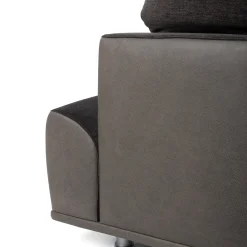 Mantellassi 1926 Sofas<Grand Tour Black Fabric & Leather sofa