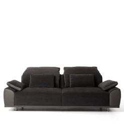 Mantellassi 1926 Sofas<Grand Tour Black Fabric & Leather sofa