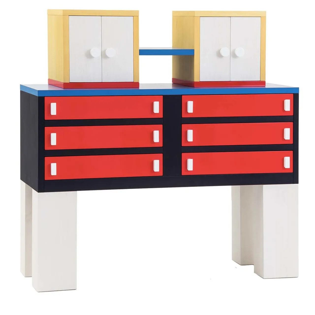Memphis Dressers<Granito Chest of Drawers with Cupboards by Nathalie Du Pasquier - Post Design