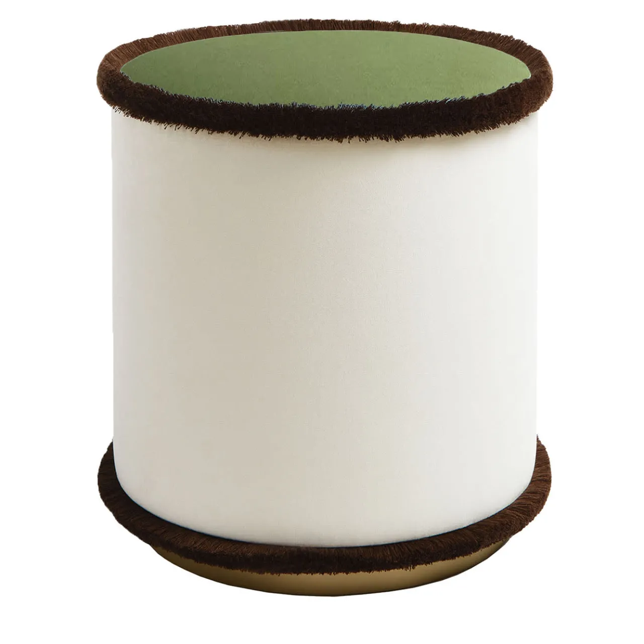 LO Decor Ottomans & Poufs<Graphic Brown And Green Pouf