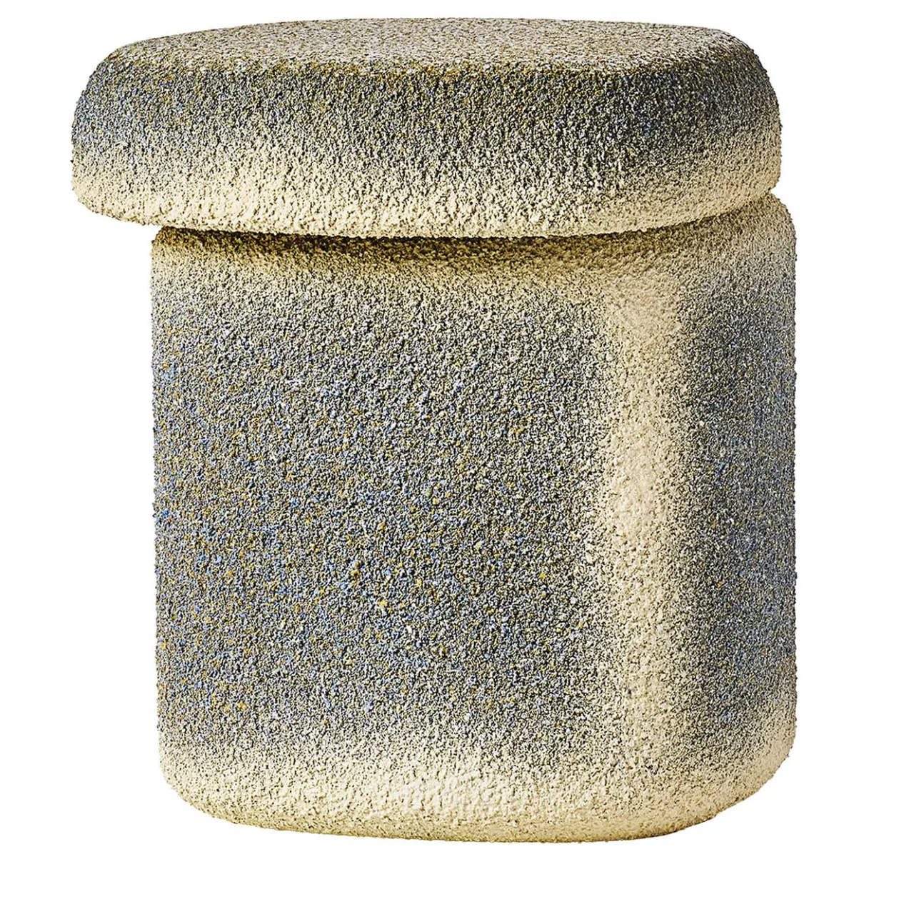 Cimento Stools<Gray And Yellow Lazzaro Stool Design By Patricia Urquiola