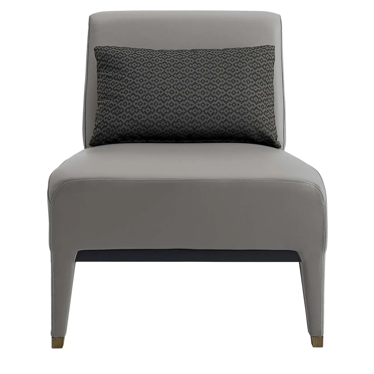 A.R. Arredamenti Lounge Chairs<Gray Leather Armchair
