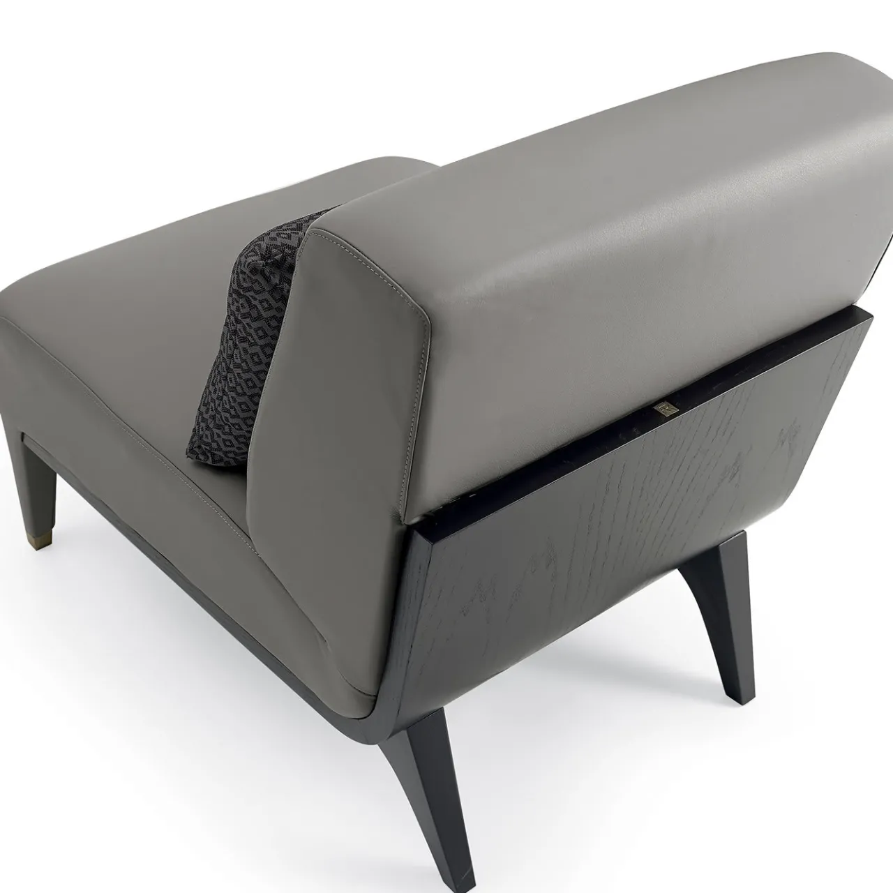 A.R. Arredamenti Lounge Chairs<Gray Leather Armchair