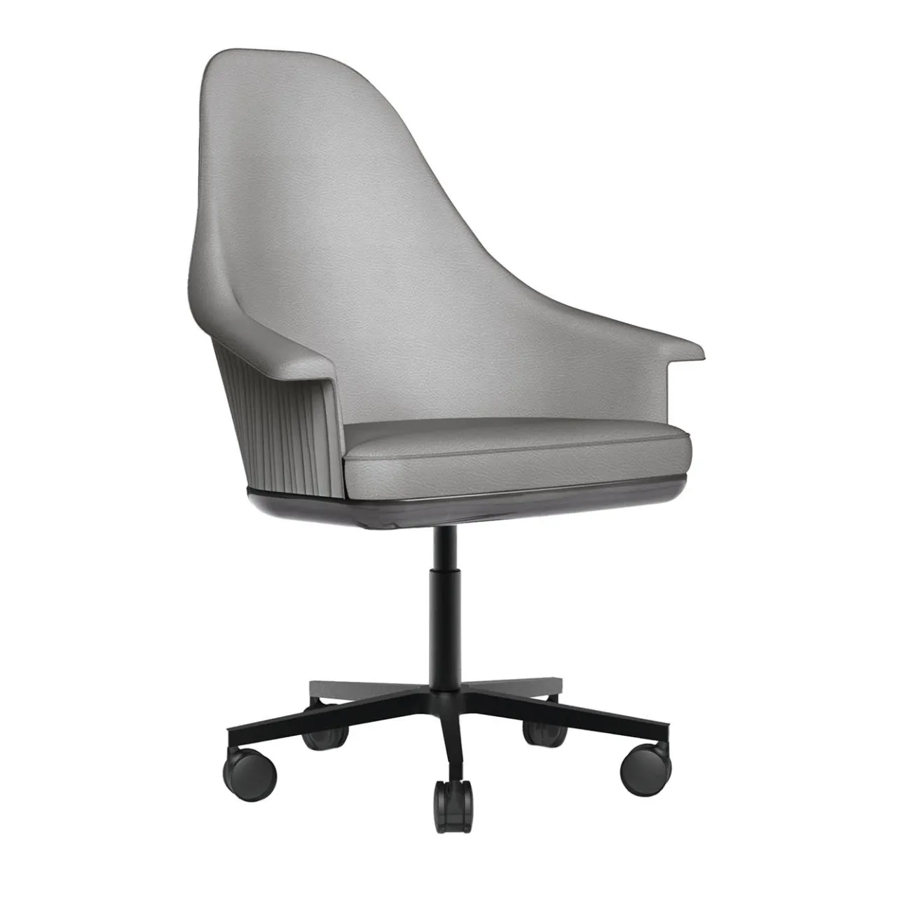 Giorgio Collection Office Chairs<Gray leather Office Chair