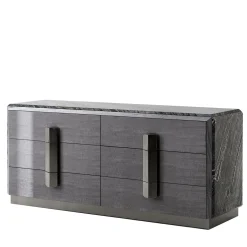 Giorgio Collection Dressers<Gray Madagascar Large Dresser