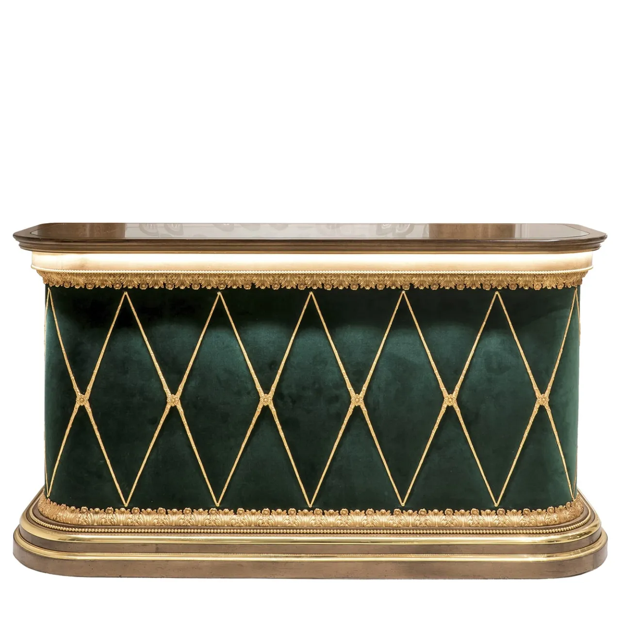 CG Capelletti Consoles<Green and Gold Bar Console
