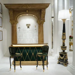 CG Capelletti Consoles<Green and Gold Bar Console