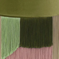 Lorenza Bozzoli Couture Ottomans & Poufs<Green Couture Geometric Flo Round Pouf